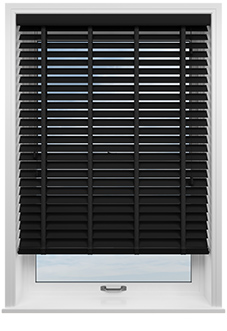 Ecowood Deluxe, True Black Satin - Venetian Blind